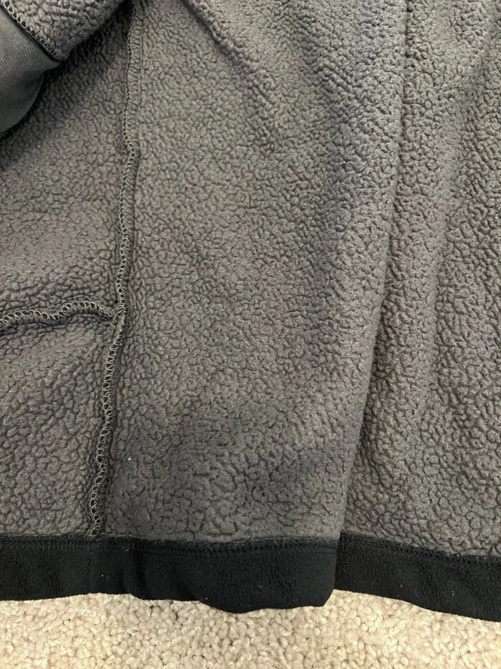 ▪️THE NORTH FACE: Boy L, black & gray zip-up hooded jacket w/pockets, preowned▪️